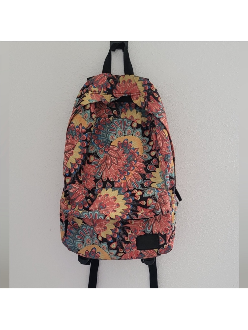 Vans Floral Print Women's Backpack - Coral, Yellow & Teal